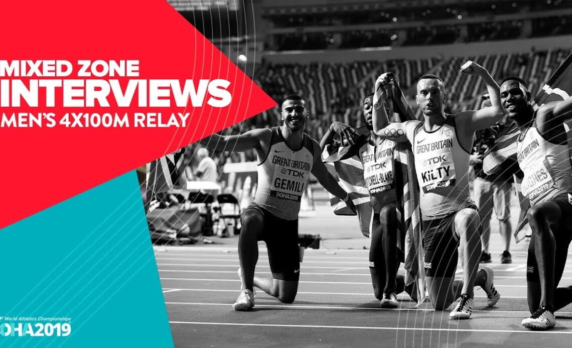 Men's 4x100m Relay Interviews | World Athletics Championships Doha 2019