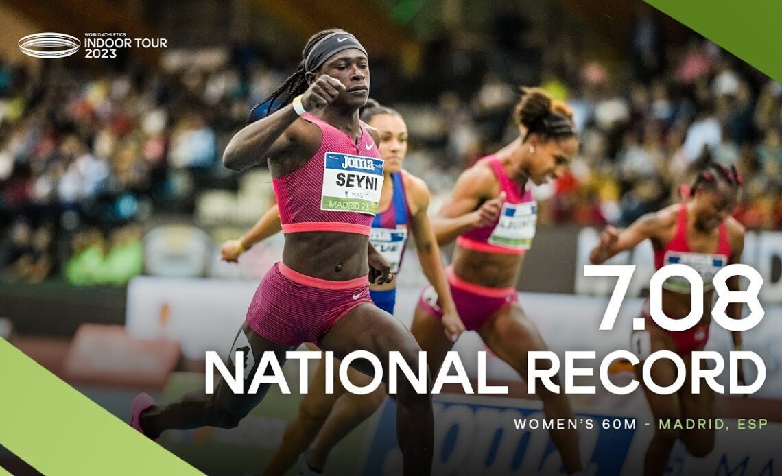 Seyni 🇨🇮 storms to national record in the women's 60m | World Indoor Tour 2023