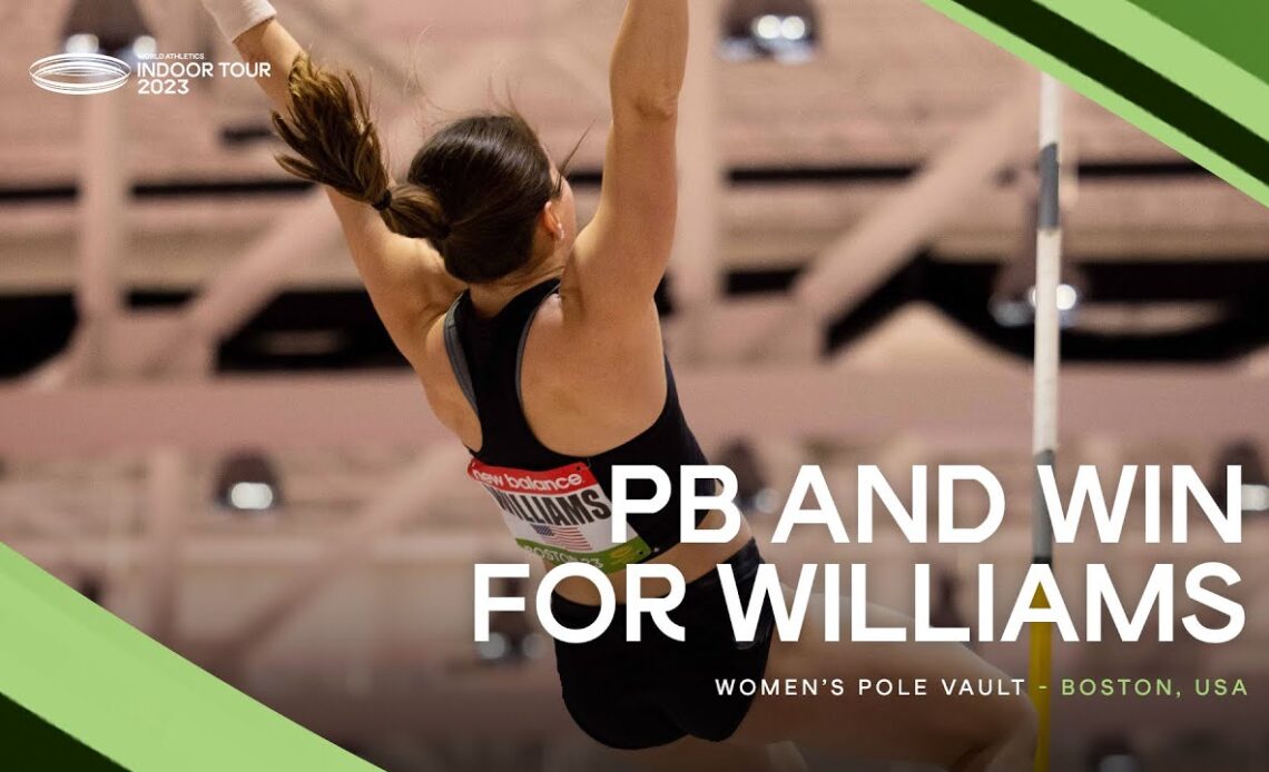 Upset victory for Bridget Williams 🇺🇸 in the women's pole vault 😳 | World Indoor Tour 2023
