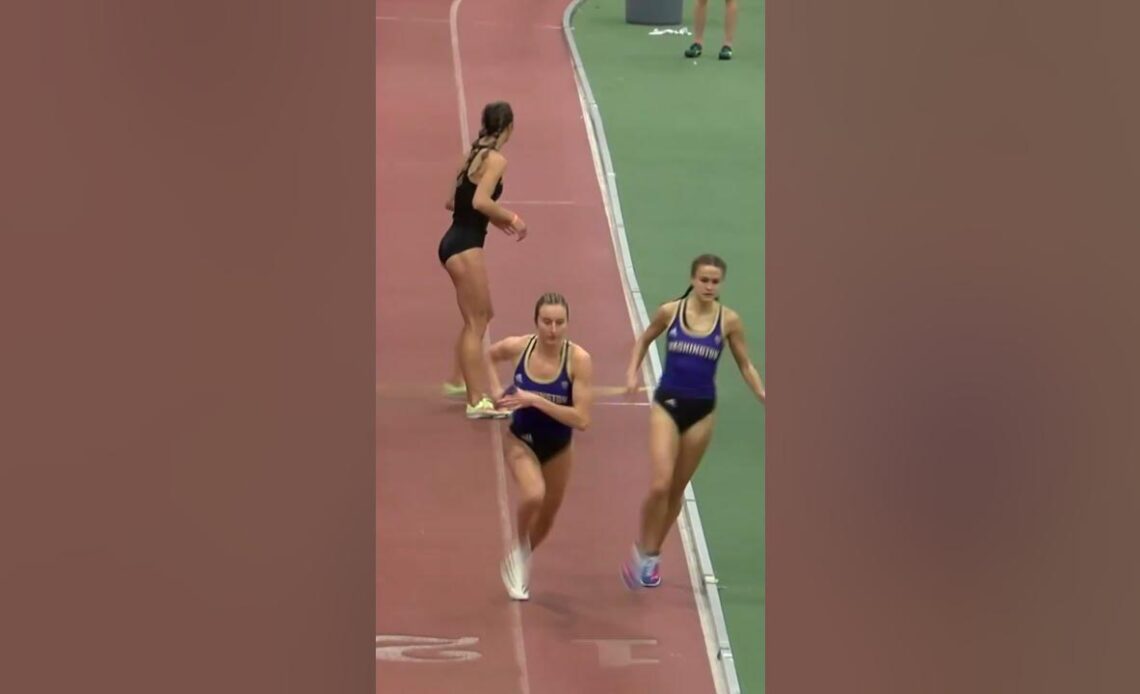 Washington's O'Sullivan, Preigh, Thomas and Gibson combine to break the NCAA DMR record #shorts