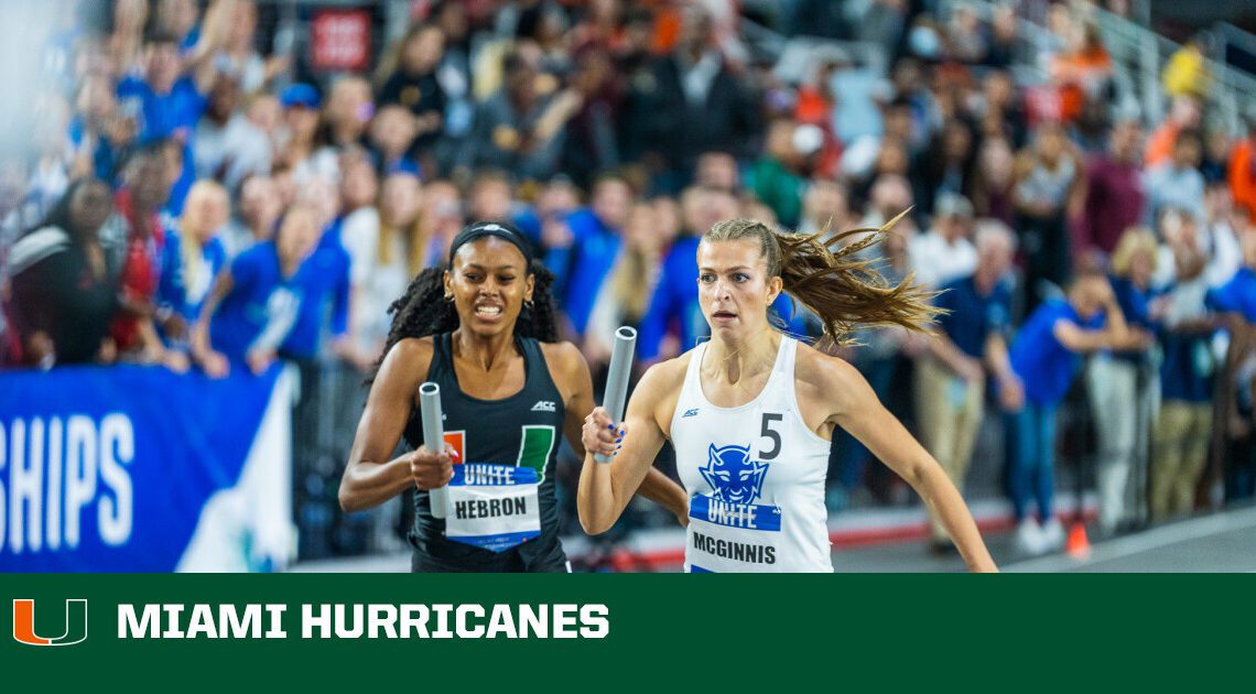 Women’s Relay Shines In Final Seconds, Hall Captures Gold, Hurricanes Complete ACC Championships – University of Miami Athletics