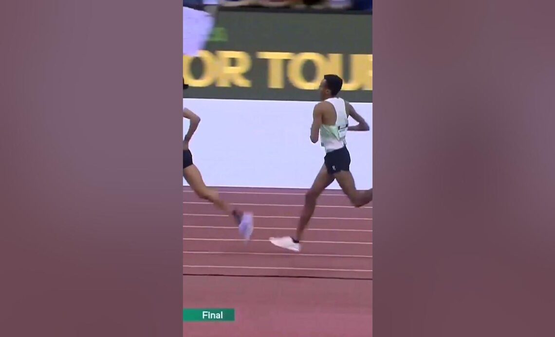 Yared Nuguse Kicks To 3:33 Meet Record In Madrid! #shorts