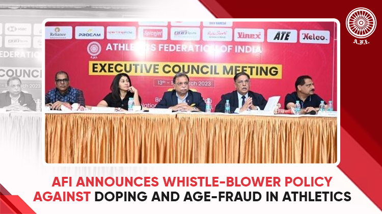 AFI announces whistle-blower policy against doping and age-fraud in athletics « Athletics Federation of India