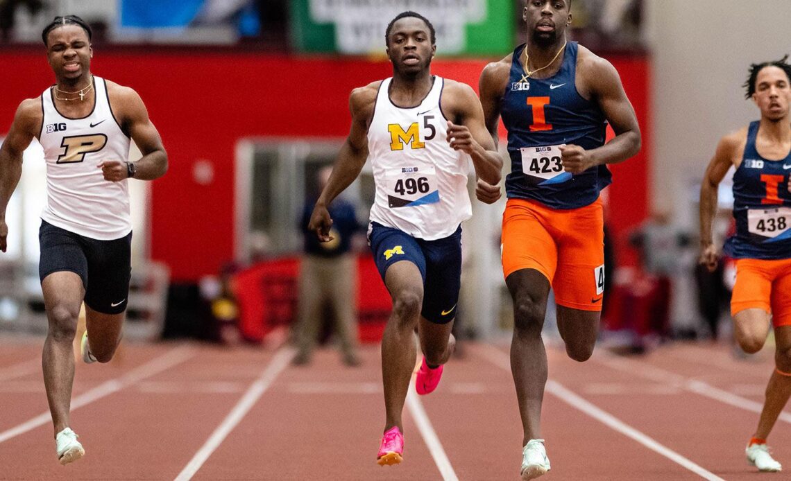 DMR Win Leads Michigan to Sixth Place on First Day of Big Ten Championships