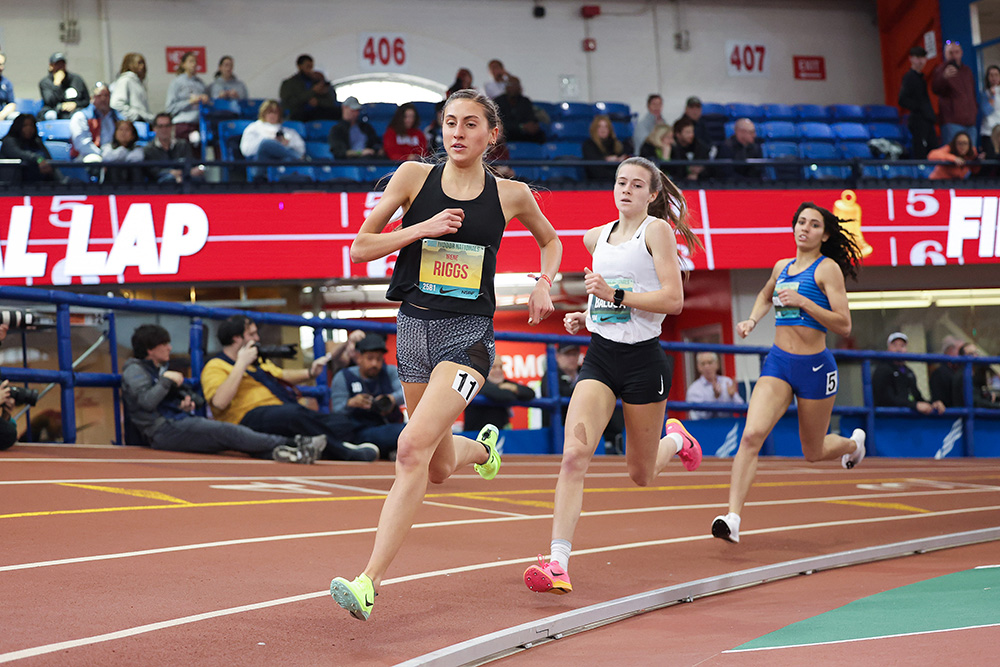 Nike Nationals — Riggs Wins Battle Of Mile Stars