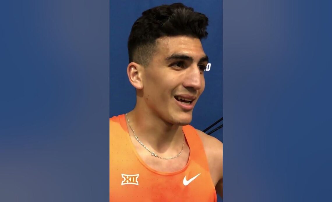 Oklahoma State's Fouad Messaoudi Arrives As NCAA Star With 3k Title #shorts