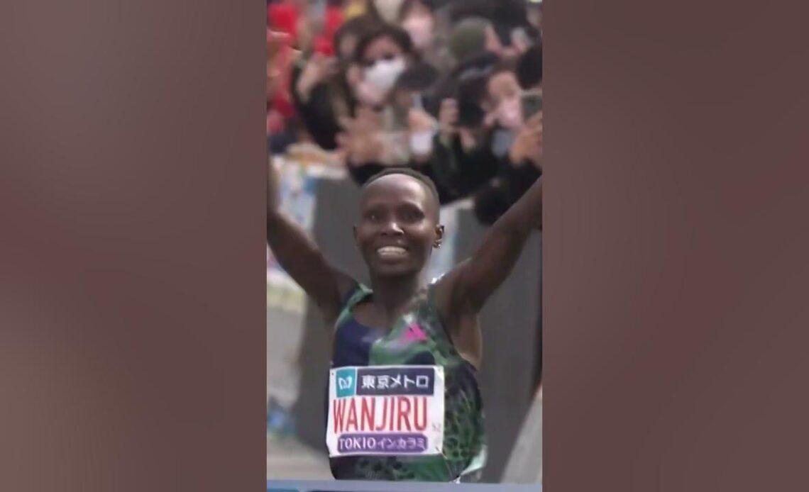 Rosemary Wanjiru, Tsehay Gemechu Both Run 2:16 At Tokyo Marathon! #shorts
