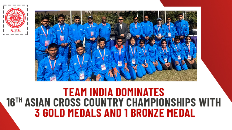 Team India Dominates 16th Asian Cross Country Championships with 3 Gold Medals and 1 Bronze Medal « Athletics Federation of India