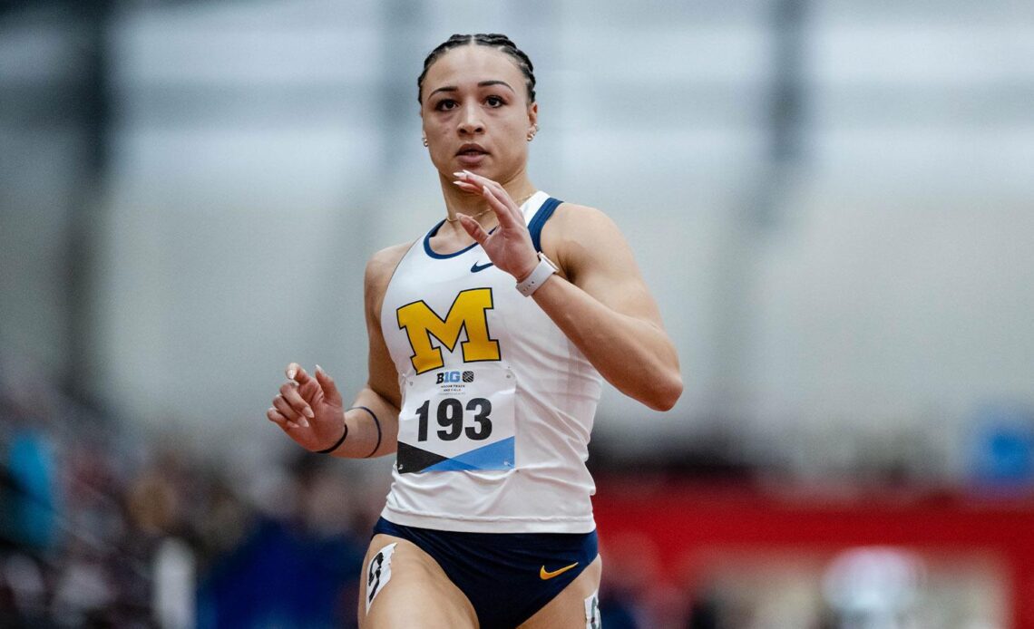 Wolverines Open Day One of Big Tens in Third Place Behind Bates, Sutherland, DMR