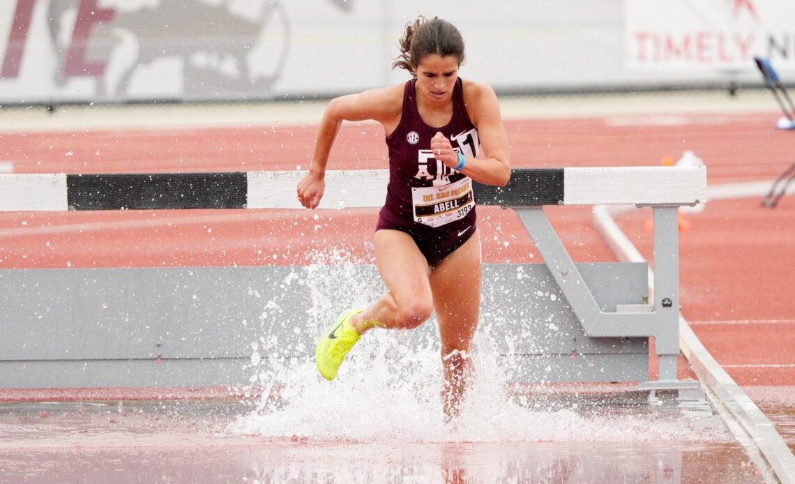Abell Betters Second-Best Steeplechase Time in School History - Texas A&M Athletics