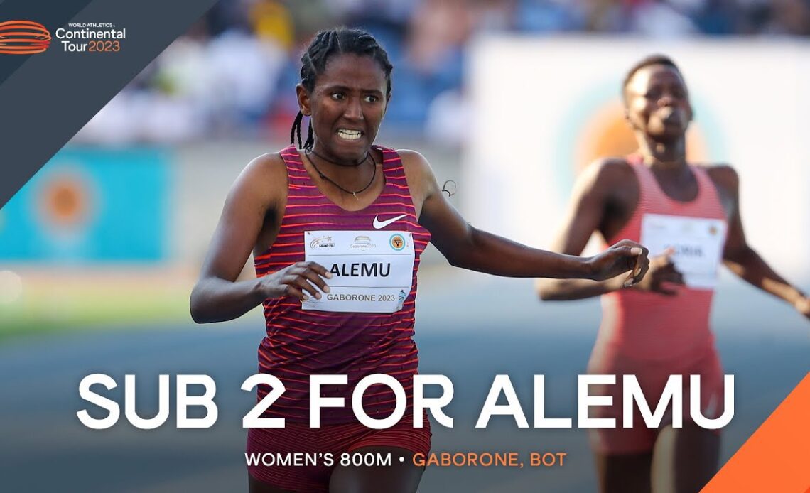 Alemu emerges victorious over 800m | Continental Tour Gold 2023