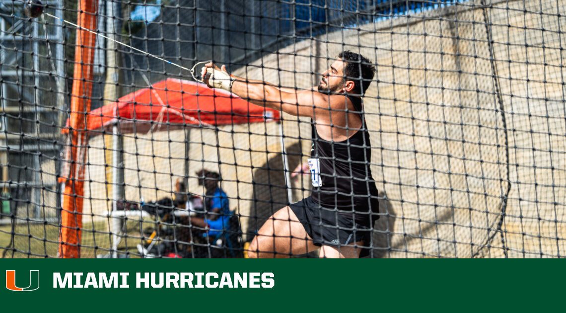 Andrade Shatters Record in Outdoor Debut, Varela Breaks New Ground in Gainesville, Hurricanes Partake in Florida Relays.