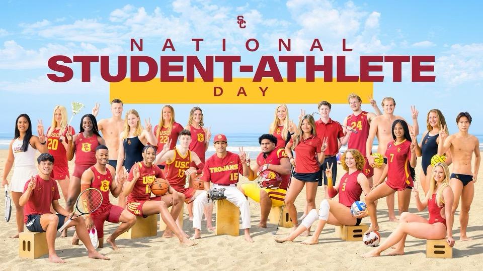 Happy National StudentAthlete Day! USC Athletics VCP Athletics