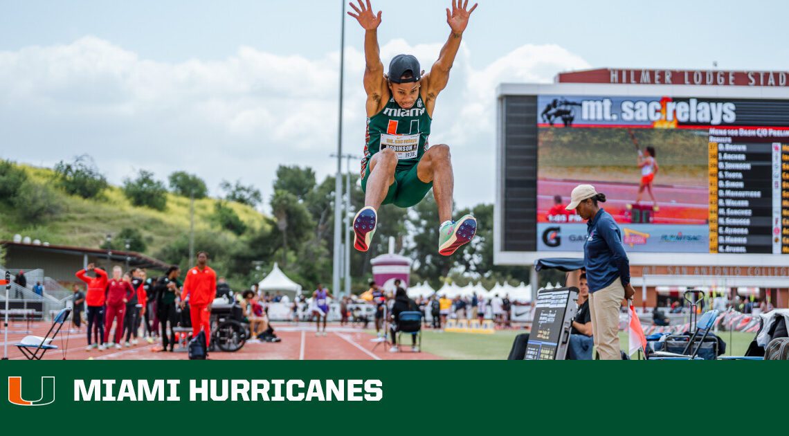 Hurricanes Travel to California for Mt. Sac Relays, Robinson Breaks ACC Outdoor Record – University of Miami Athletics