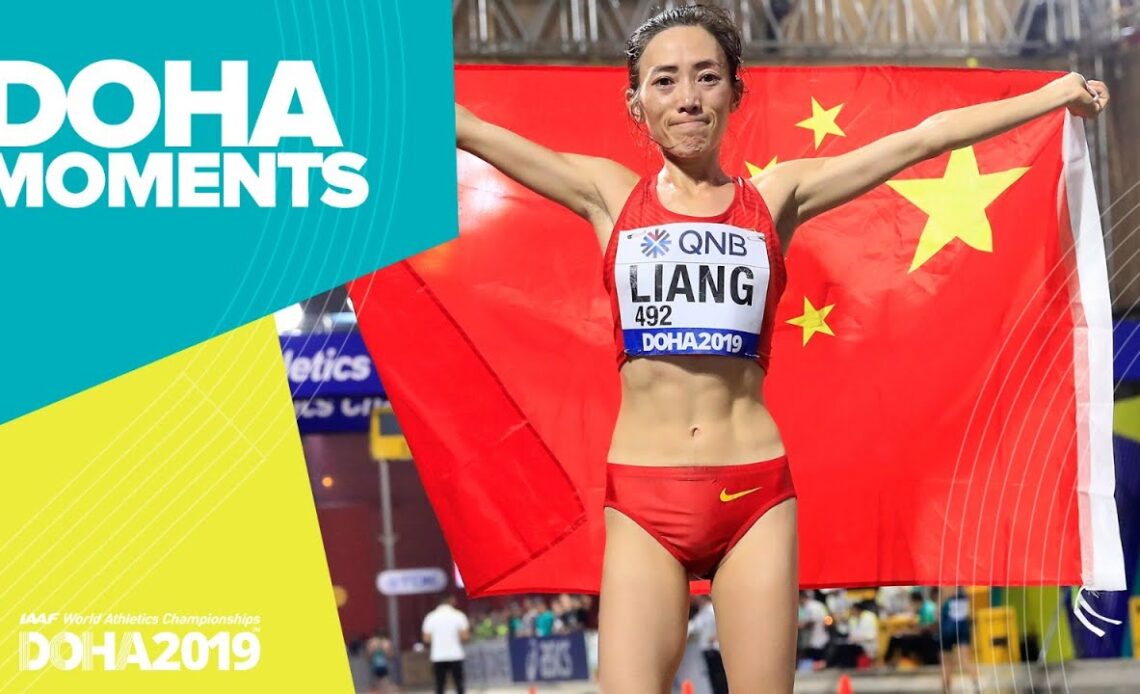 Liang Wins 50km Race Walk Gold | World Athletics Championships 2019 | Doha Moments