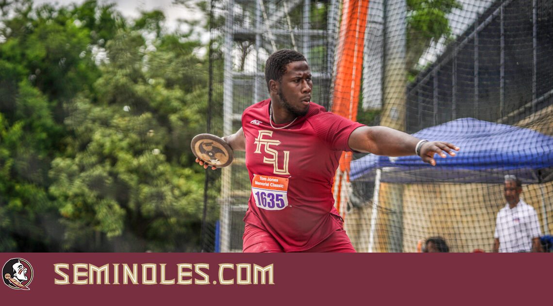 MILTON INGRAHAM’S WIN IN THE DISCUS HIGHLIGHTS FSU’S PERFORMANCES ON DAY 2 OF THE PEPSI RELAYS