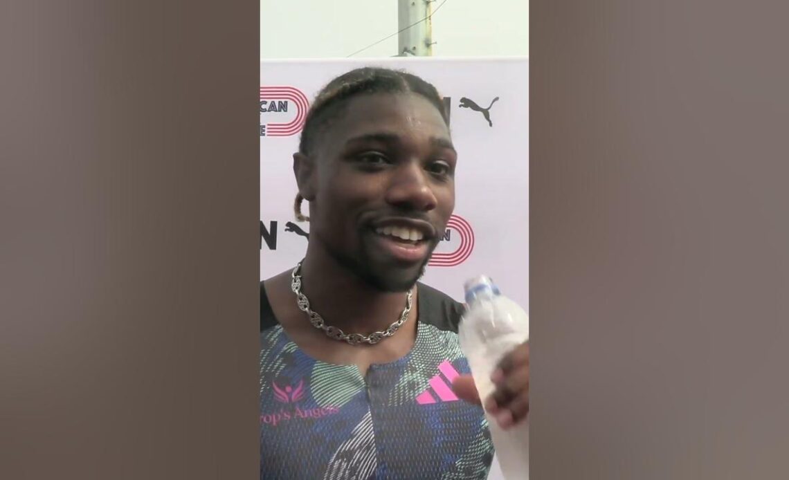 Noah Lyles Didn't Surprise Himself With INCREDIBLE Close In 100m #shorts