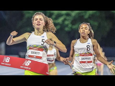 Amelia Everett slides past elite 800 meter filed to take HUGE win at Track Night NYC