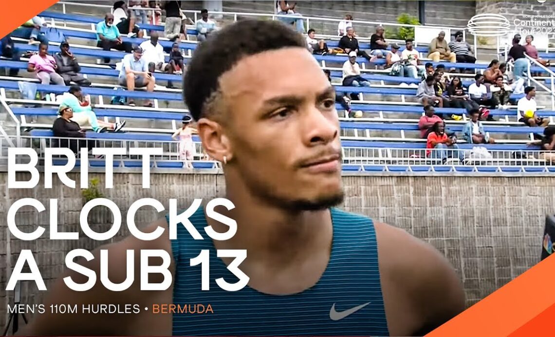 Britt rules the 110m hurdles in Bermuda | Continental Tour Gold 2023