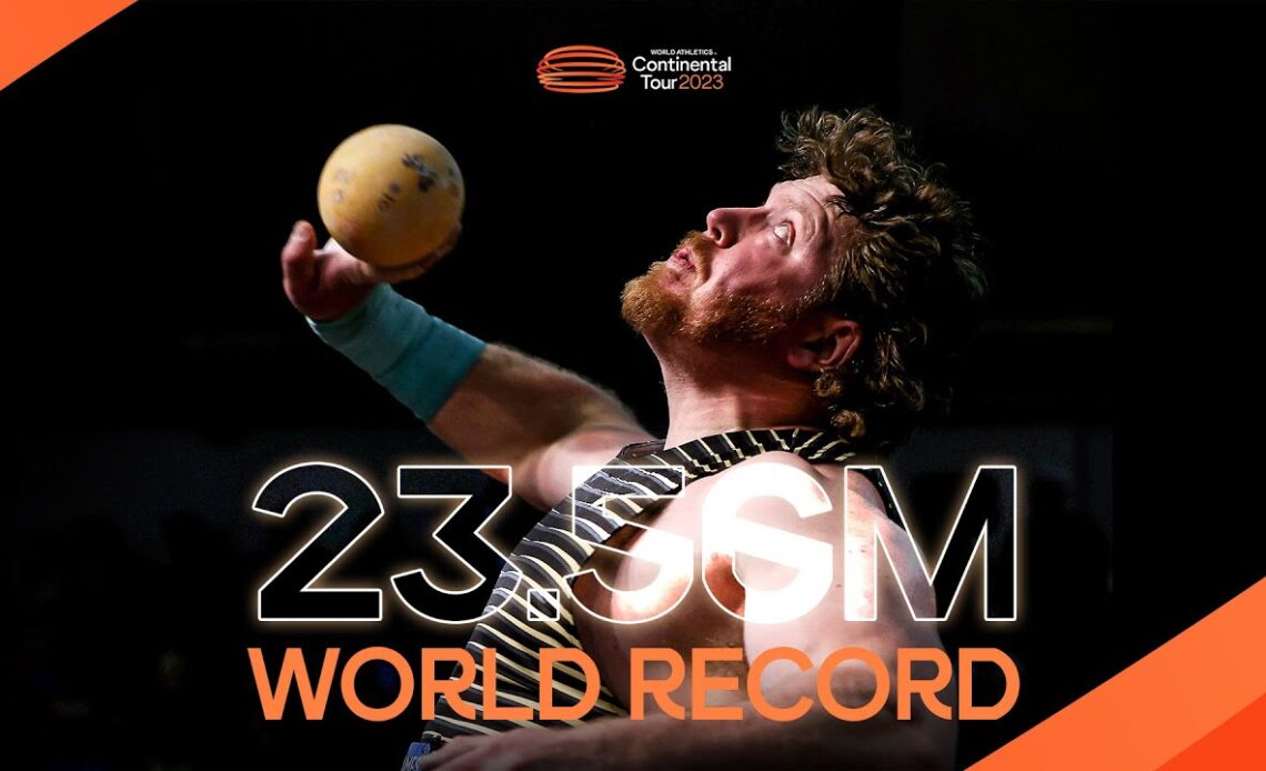 Crouser obliterates shot put world record 🔥 | Continental Tour Gold 2023