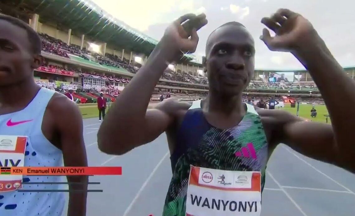 Emmanuel Wanyonyi Runs Massive WORLD LEAD 1:43 800m