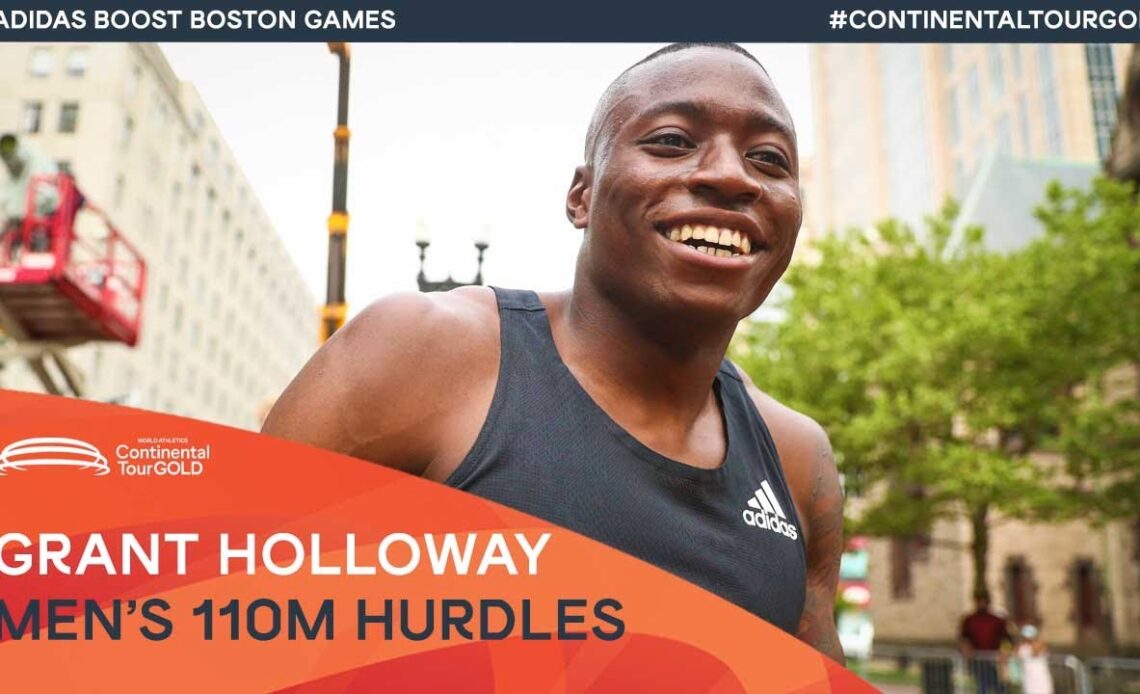 Grant Holloway powers to victory in Boston | Continental Tour Gold