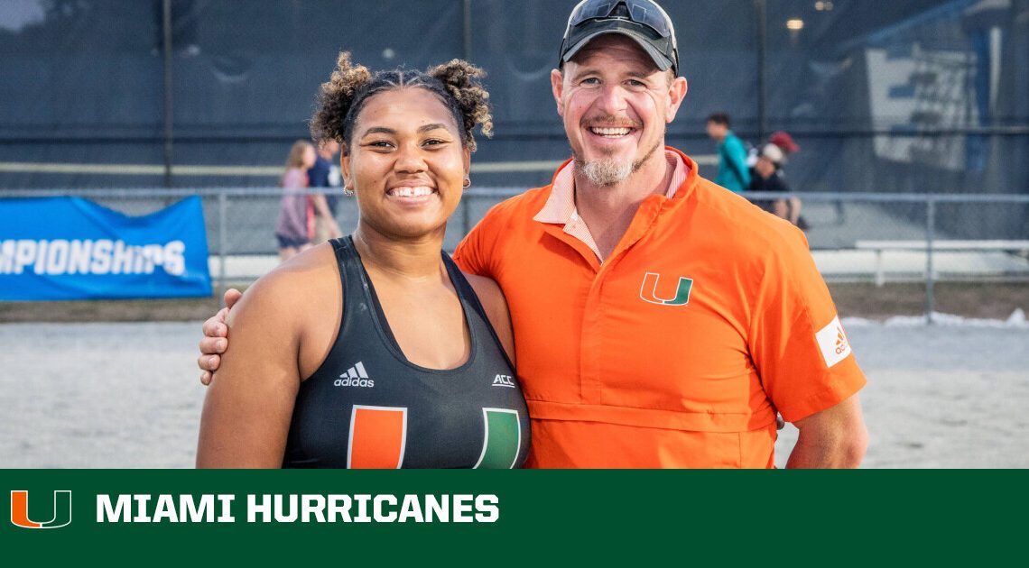 Hall Moves on to Nationals, Four Hurricanes Make Quarterfinals on Day Two of NCAA East Prelims – University of Miami Athletics