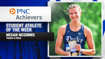 Megan McGinnis Tabbed PNC Achievers Student-Athlete of the Week