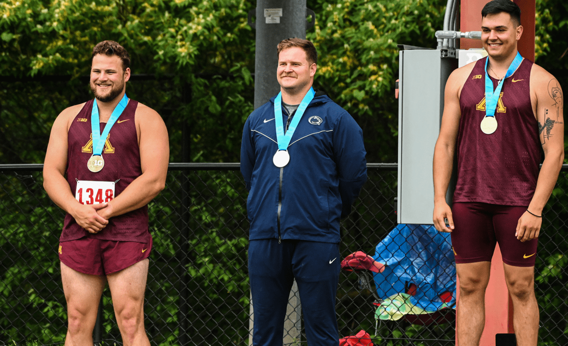 Merkley’s Shines with Silver Medal on Day One of Big Ten Outdoor Championships