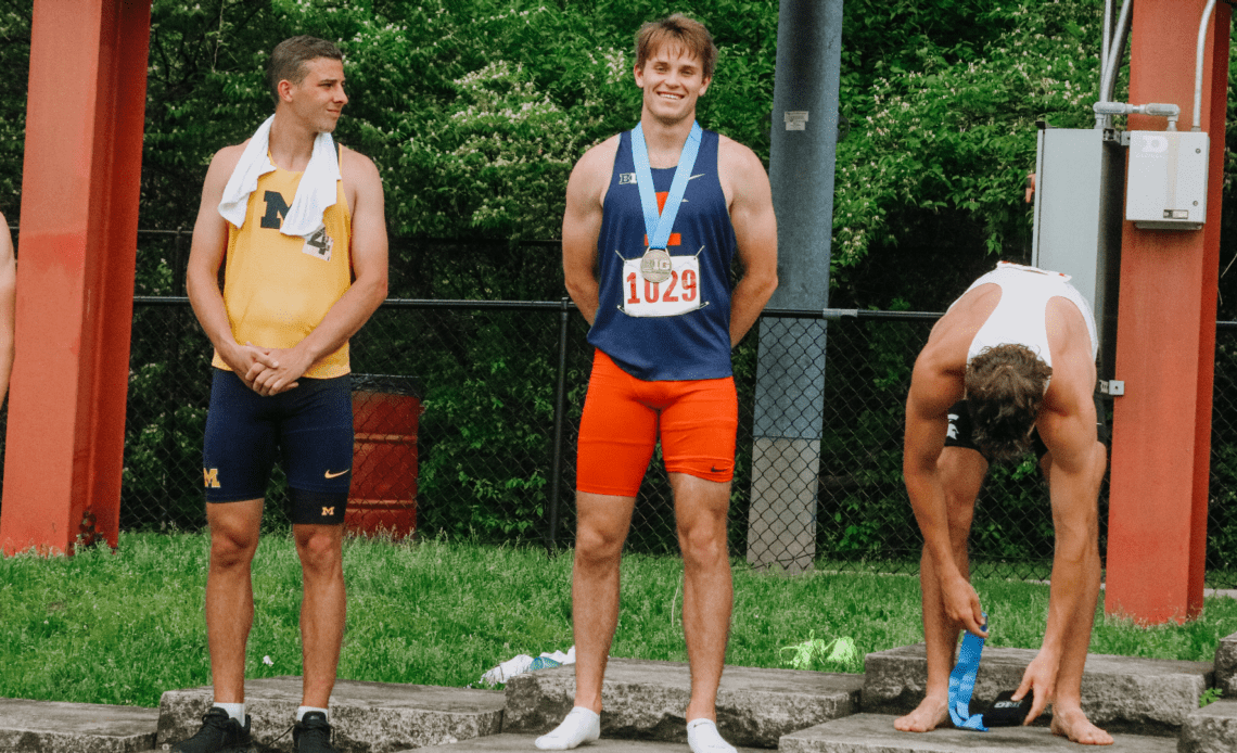 Ouimet Shatters Own Decathlon School Record, Becomes Medalist on Day Two of B1G Outdoor Championships