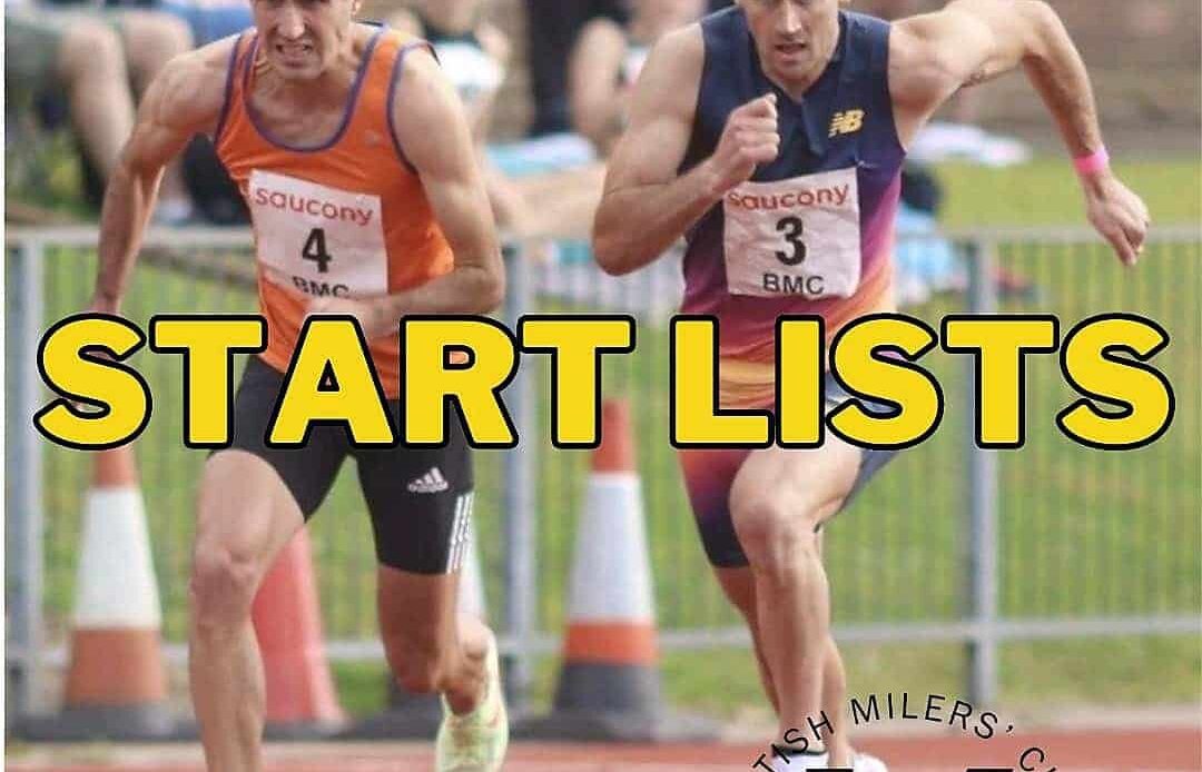 SAUCONY Sportcity Grand Prix - 27 May 2023 - Start Lists & details