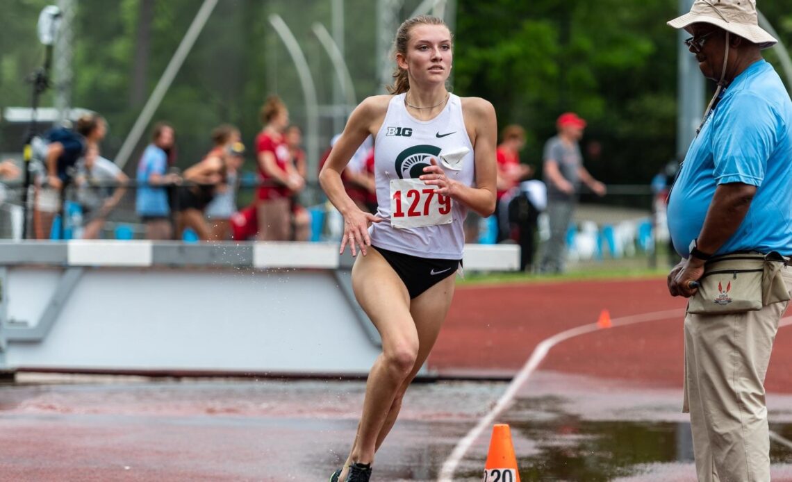 Stewart-Barnett Wins Steeplechase Title, Jackson Shatters Shot Put Record on Day Two of Big Ten Outdoor Championships