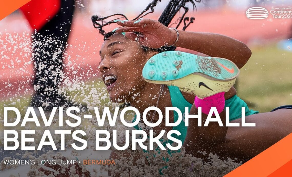 Tara Davis vs Quanesha Burks - long jump showdown | Continental Tour Gold 2023
