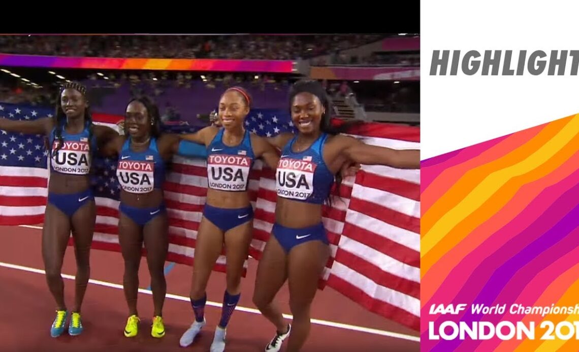 Winning Moment | Women's 4x100m | IAAF World Championships London 2017