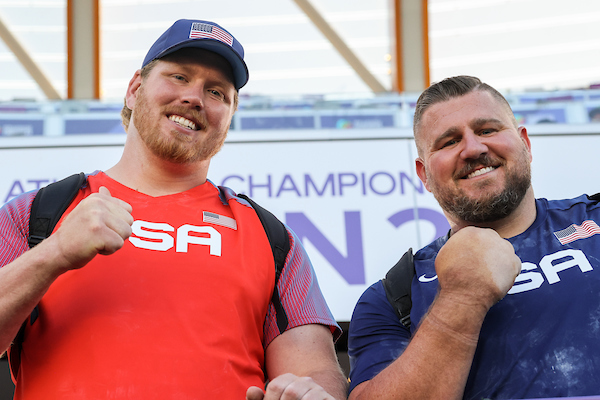 Oregon 22 World Athletics Champs, Day 3, Ryan Crouser, Men’s Shot Put, gold medalist, Mixed Zone Interview