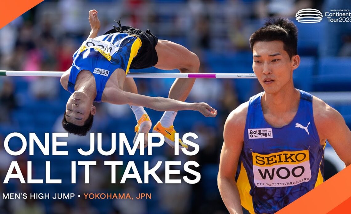 Woo wins on countback in men's high jump | Continental Tour Gold 2023