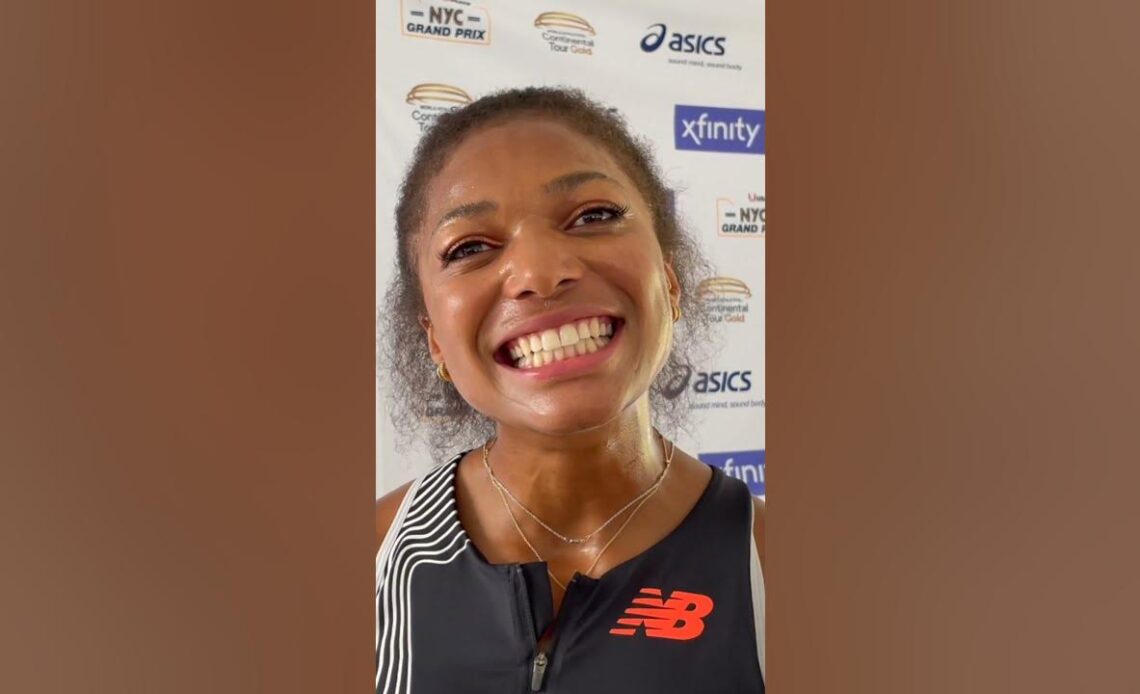 100 & 400? Gabby Thomas Explains Why She Did The NYC Double #shorts