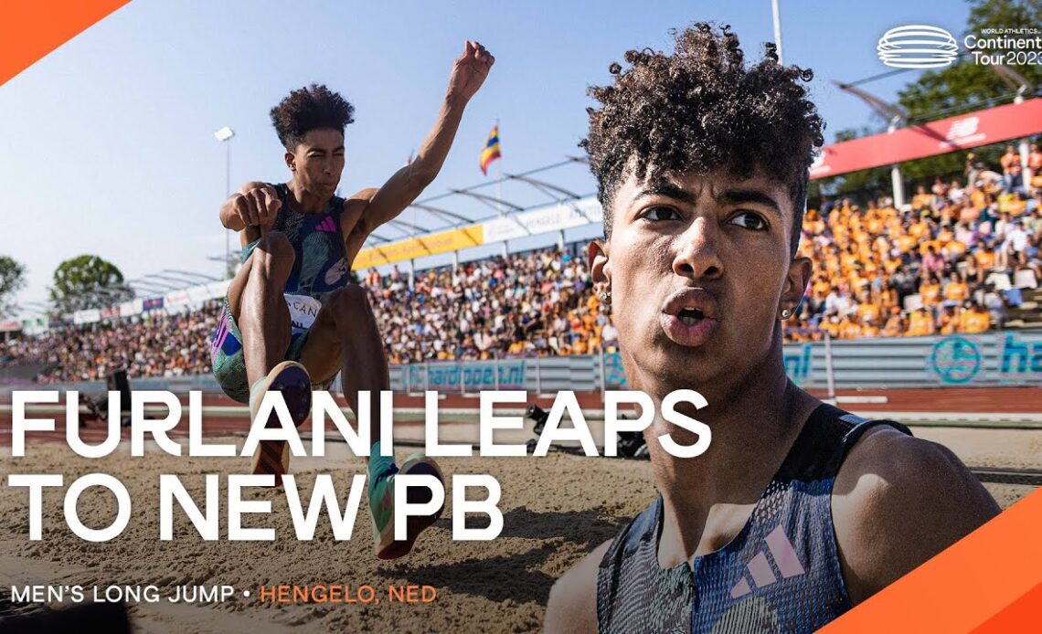 18-year-old Furlani flies out to huge PB and long jump win | Continental Tour Gold 2023