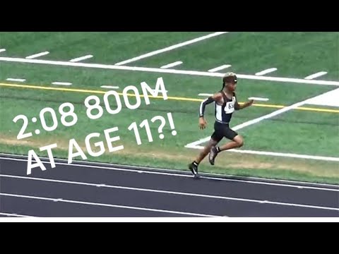 2:08 For 800m For An 11-Year-Old?! This Kid Blew Everyone Away At AAU Region 5 Championships