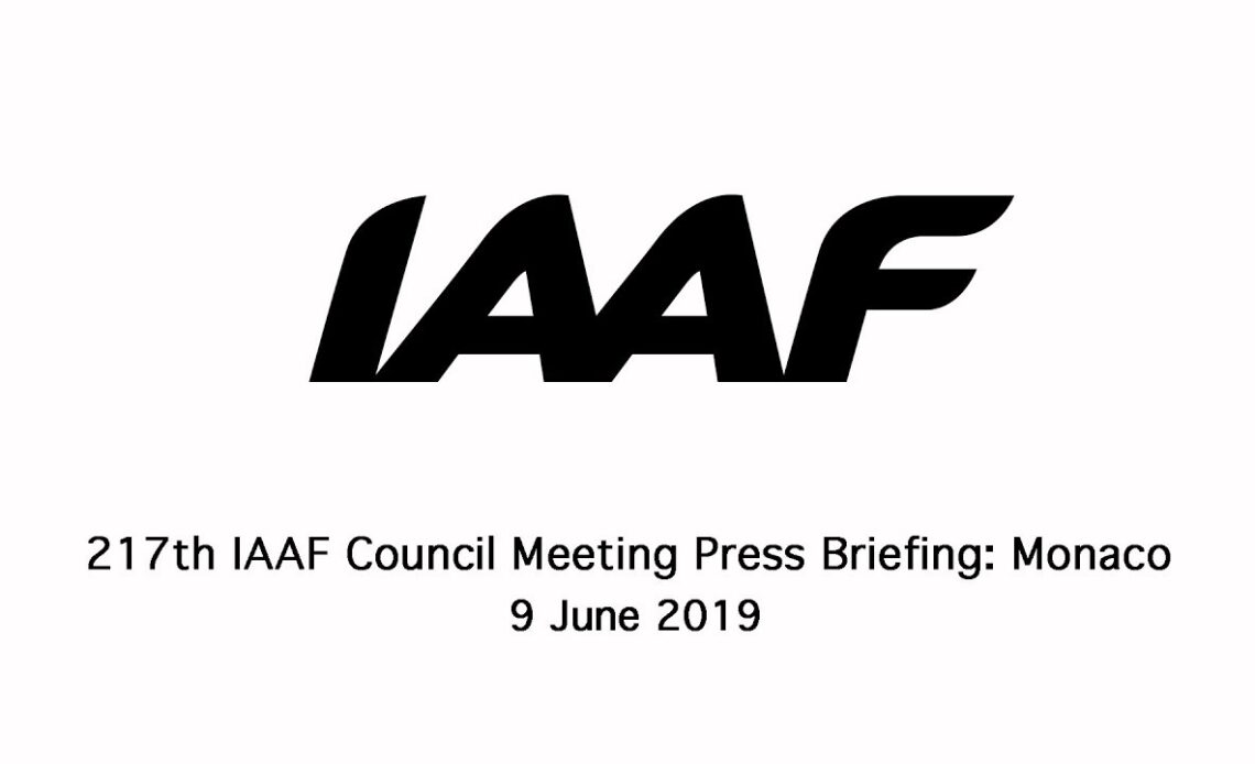 217th IAAF Council Meeting media briefing