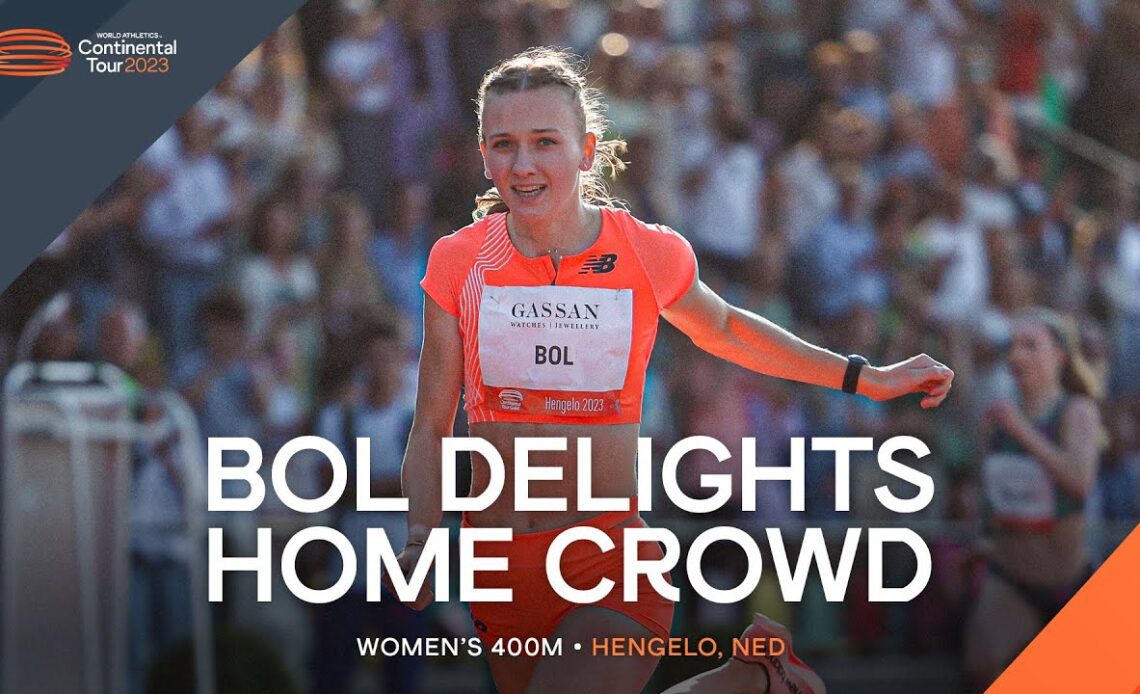 Bol sprints to 400m meeting record in front of home crowd | Continental Tour Gold 2023