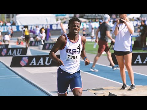Brandon Miller CHASES after 1,500m National Record at AAU In 2018 and gets it!
