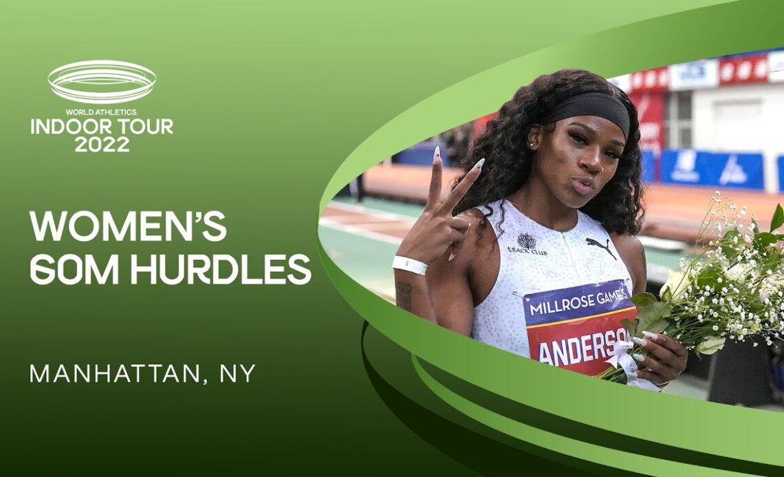 Britany Anderson blazes to 60m hurdles win | World Indoor Tour Gold Manhattan 2022