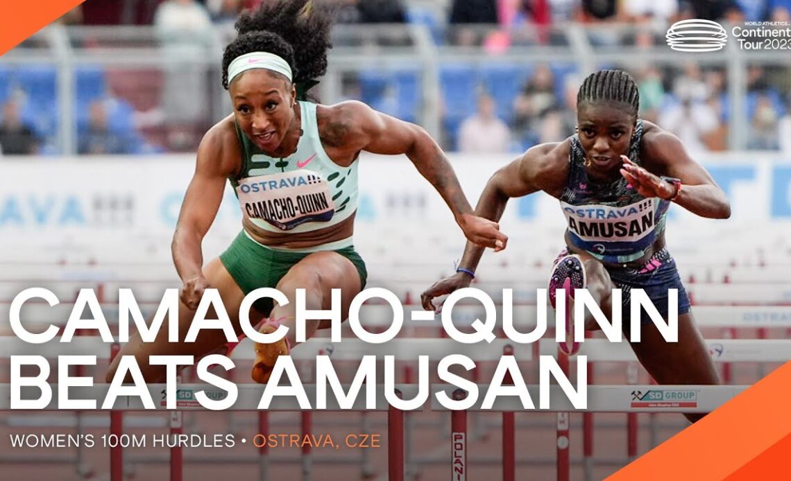 Camacho-Quinn wins 100m hurdles showdown | Continental Tour Gold 2023
