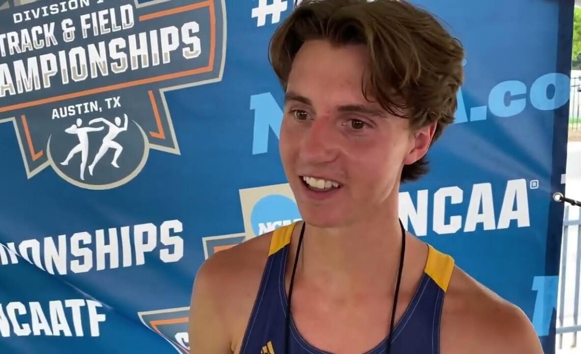 Colin Sahlman Pleased With Freshman Year Despite 1,500m Prelims Exit At NCAA Outdoor Championships