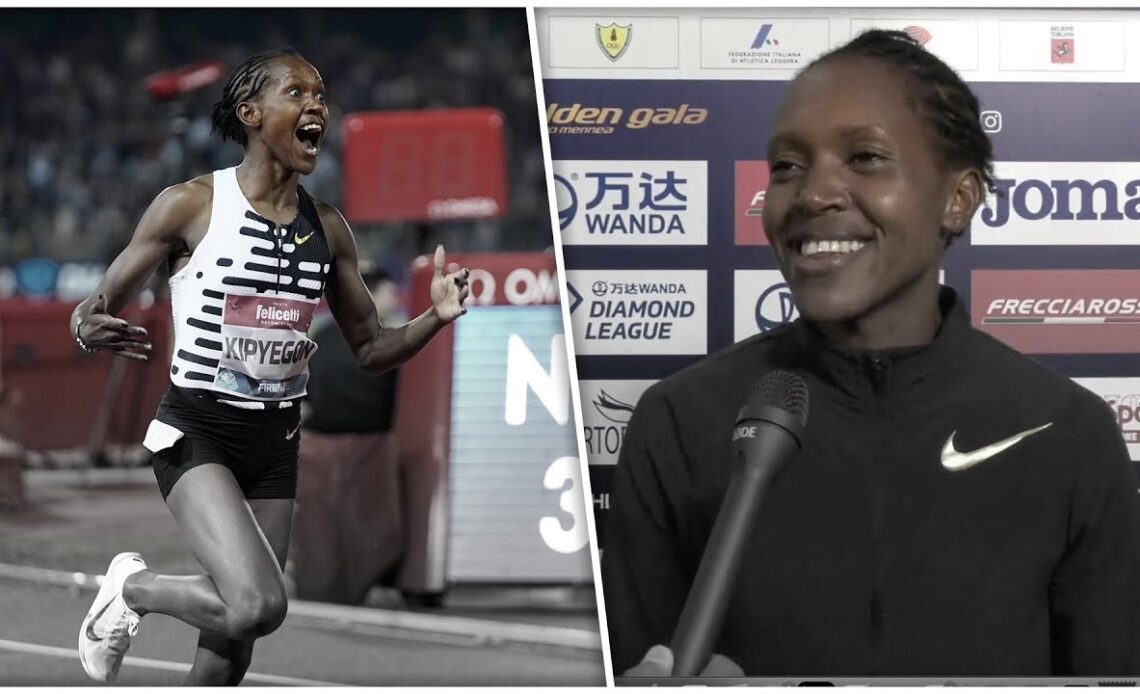 Faith Kipyegon BREAKS WORLD RECORD! | 2023 Florence Diamond League