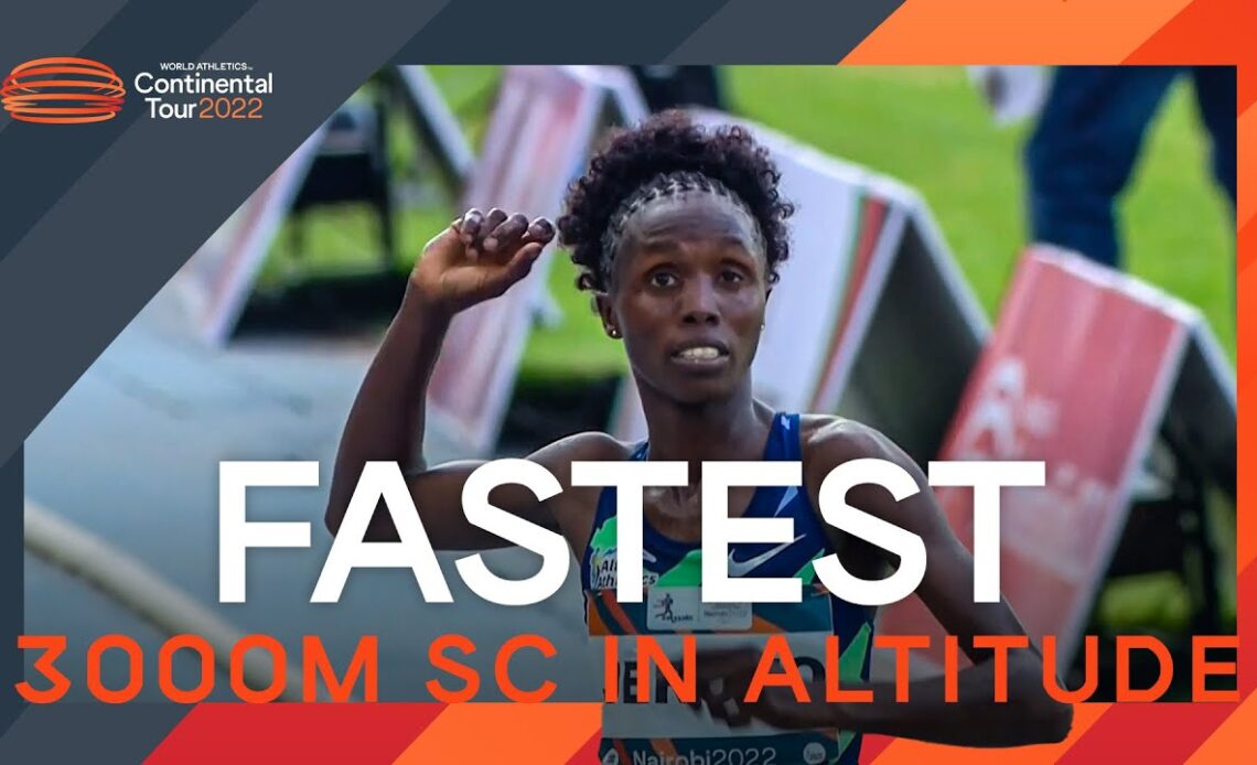 Fastest 3000m steeplechase in altitude | Continental Tour Gold Nairobi 2022