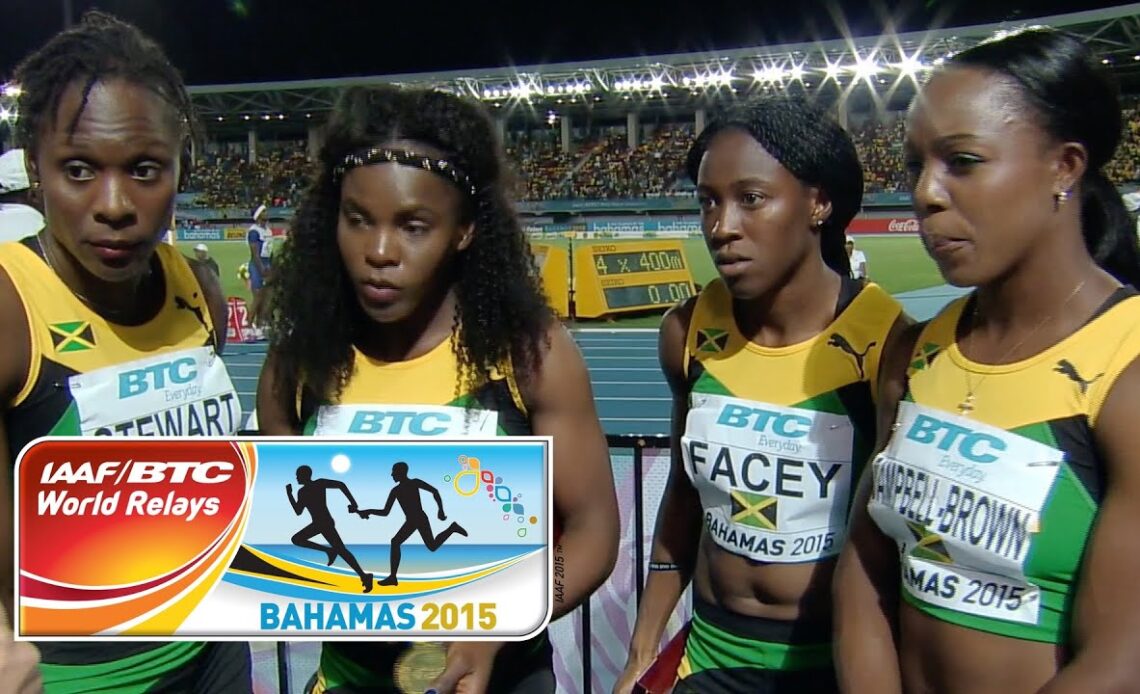 IAAF World Relays Bahamas 2015 - 1 Lap Women Final Team JAM Gold