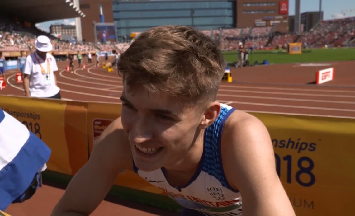 IAAF World U20 Tampere - Alex Botterill GBR 800 Metres Heat 1