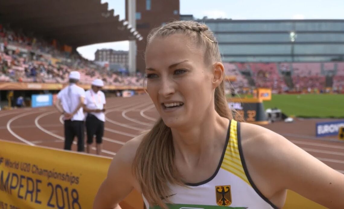 IAAF World U20 Tampere – Corinna Schwab GER 200 Metres Heat 3